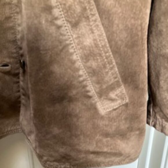 Eddie Bauer Washable Suede Jacket EUC - Picture 5 of 15